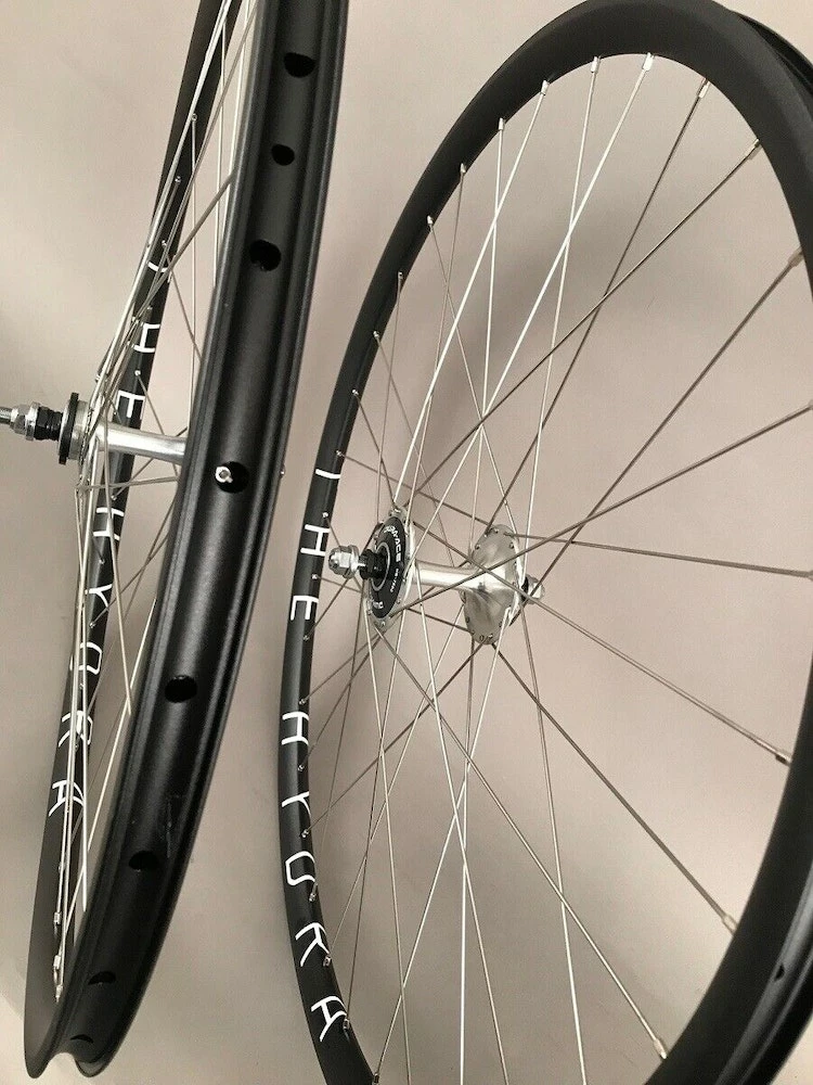 H Plus Son Hydra Track Fixed Gear Bike Wheelset Dura Ace 7600 High Flange Hubs 6 H Plus Son Hydra Track Fixed Gear Bike Wheelset Dura Ace 7600 High Flange Hubs - Image 4
