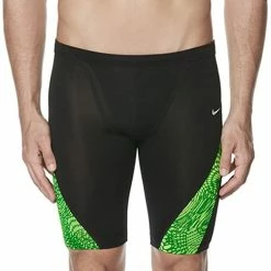 Nike Geo Alloy Poly Blend Performance Jammer - Court Green (Size 26)