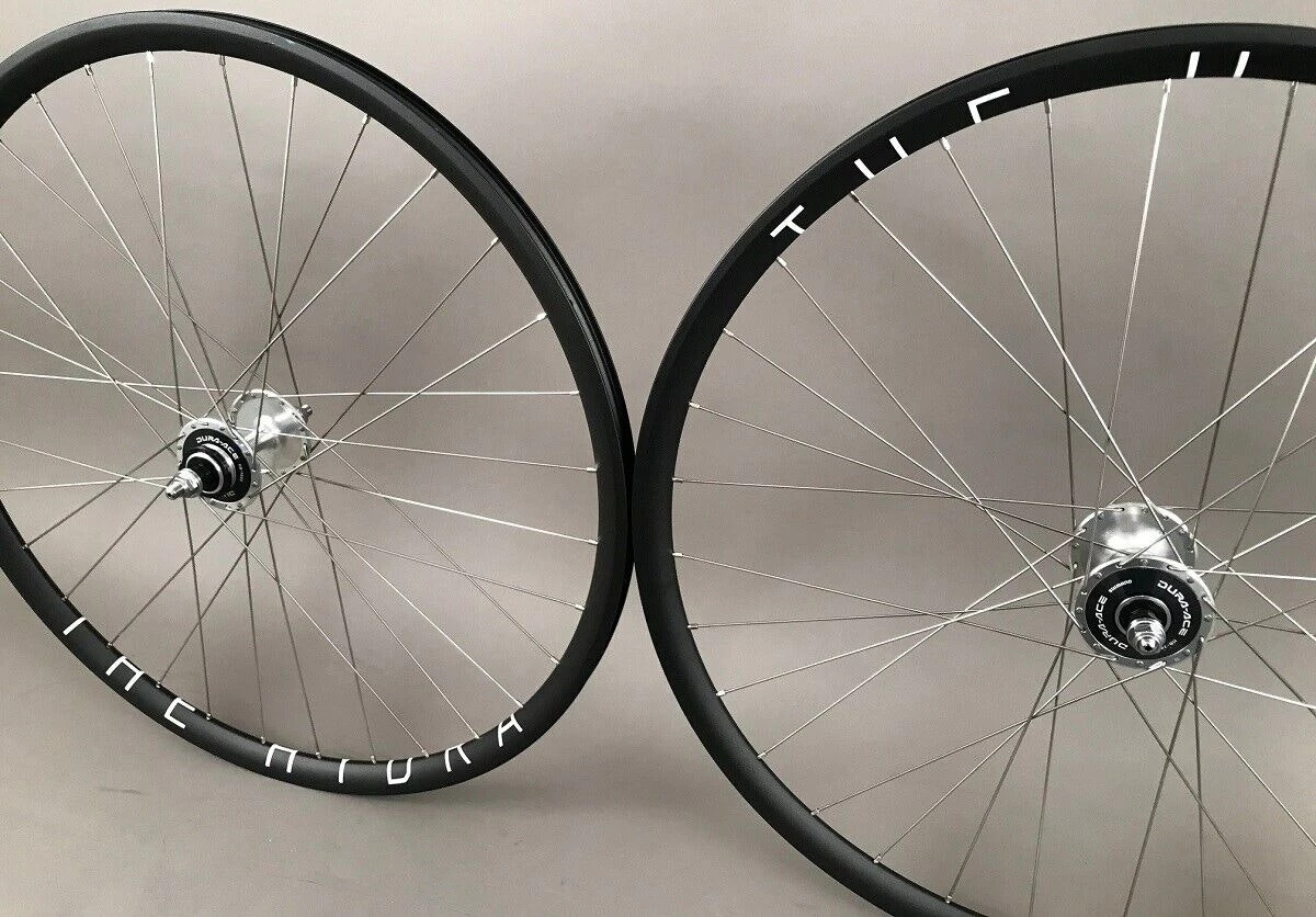 H Plus Son Hydra Track Fixed Gear Bike Wheelset Dura Ace 7600 High Flange Hubs 4 H Plus Son Hydra Track Fixed Gear Bike Wheelset Dura Ace 7600 High Flange Hubs - Image 2
