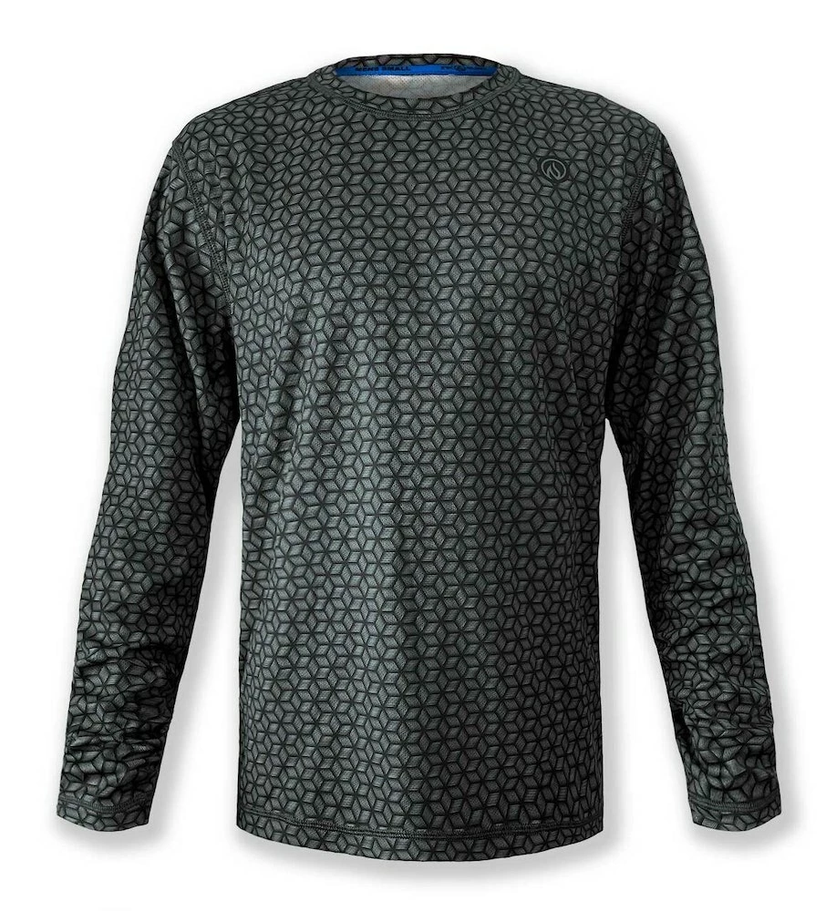 INKnBURN Men's Woven Carbon Fiber Long Sleeve Tech Shirt (S, M) 3 INKnBURN Men's Woven Carbon Fiber Long Sleeve Tech Shirt (S, M)