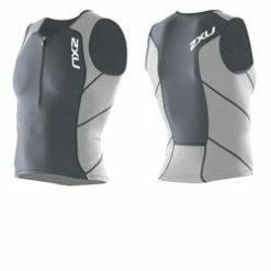 2XU Men's Compression Tri Singlet, White/Grey (Small) -challenge shop hJE0KppoC1lf0gwmbvIor Rs
