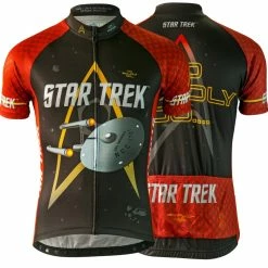 Brainstorm Star Trek Engineering Red Men's Cycling Jersey (Small)