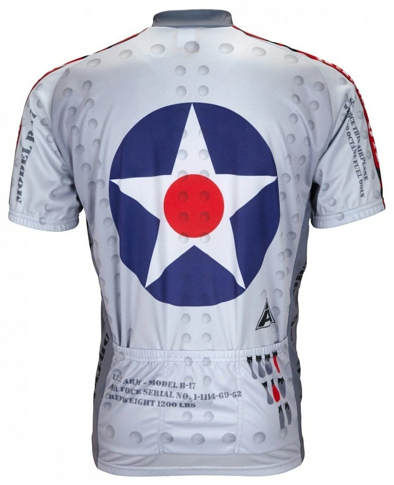 World Jerseys B-17 Flying Fortress Cycling Jersey (S, M, L, XL, 2XL, 3XL) 4 World Jerseys B-17 Flying Fortress Cycling Jersey (S, M, L, XL, 2XL, 3XL) - Image 2