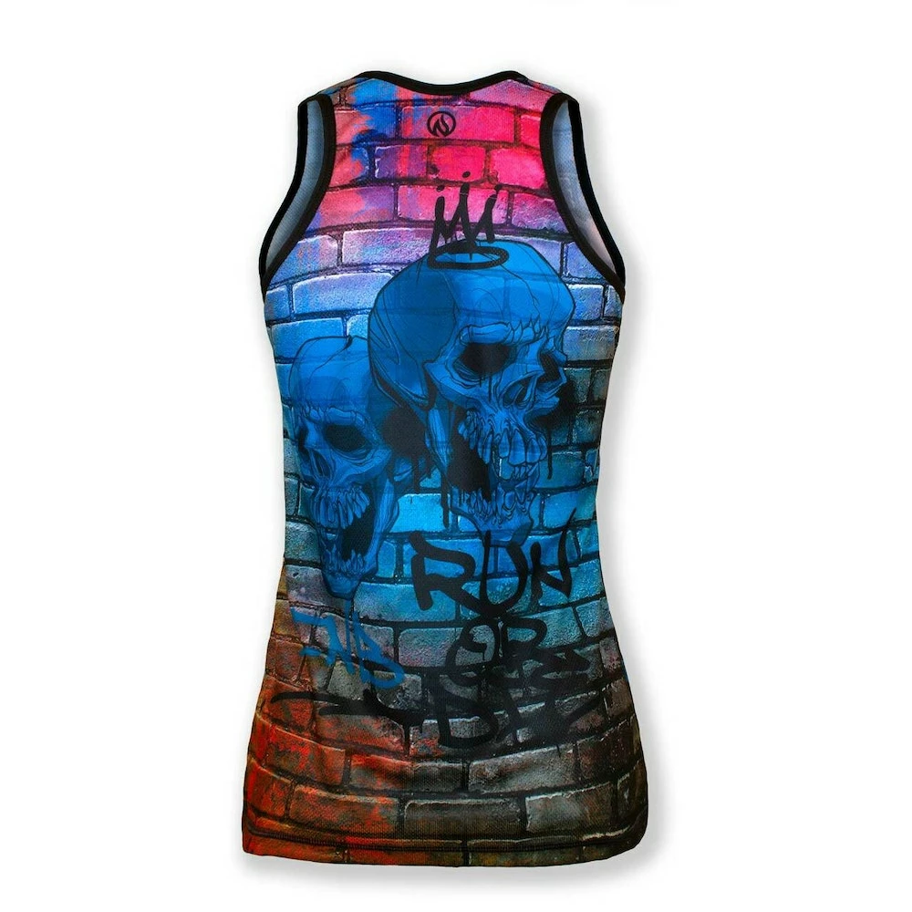 INKnBURN Women's Run Or Die Graffiti Singlet (L, XL) 4 INKnBURN Women's Run Or Die Graffiti Singlet (L, XL) - Image 2