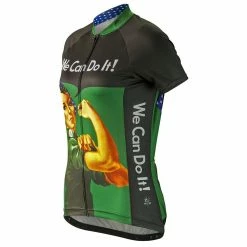 Brainstorm Rosie The Riveter Women's Cycling Jersey (S, M, XL, 2XL) -challenge shop oP5SspDOAo1ohYtVGZ559O6Sg