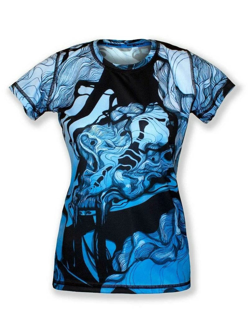 INKnBURN Women's Our Lady Of The Mask Tech Shirt (XS, L) 3 INKnBURN Women's Our Lady Of The Mask Tech Shirt (XS, L)