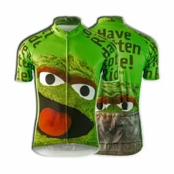 Brainstorm Sesame Street Oscar The Grouch Men's Cycling Jersey (S, 3XL)