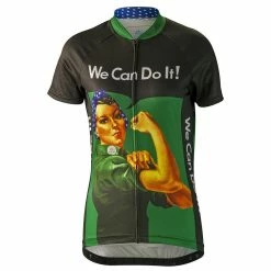 Brainstorm Rosie The Riveter Women's Cycling Jersey (S, M, XL, 2XL) -challenge shop rzQjKh7dAjZoy a9YGMGEEKIY