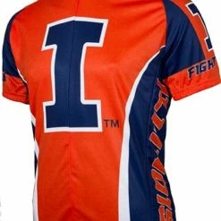 Adrenaline Promotions Illinois Fighting Illini Cycling Jersey (S, M, L, XL, 2XL, 3XL)