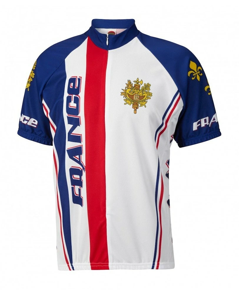 World Jerseys France Men's Cycling Jersey (S, M, L, XL, 2XL, 3XL) 3 World Jerseys France Men's Cycling Jersey (S, M, L, XL, 2XL, 3XL)