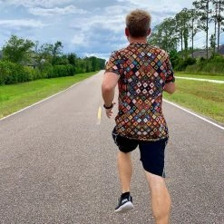 INKnBURN Men's Boho Diamond Tech Shirt (S, M, L, 2XL) -challenge shop tQRJHz89rW38Pf3xZf9Fg4KZ8