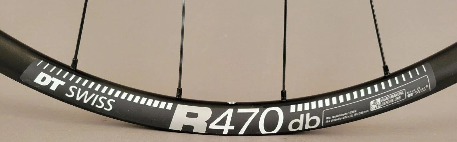 Dt-swiss DT Swiss DT R470 Disc 24H DT 350 Hub Gravel CX Bike 700c Wheels 12mm Thru Campy 9-12 Speed 5 Dt-swiss DT Swiss DT R470 Disc 24H DT 350 Hub Gravel CX Bike 700c Wheels 12mm Thru Campy 9-12 Speed - Image 3