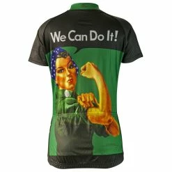 Brainstorm Rosie The Riveter Women's Cycling Jersey (S, M, XL, 2XL) -challenge shop u7WPseGp43UvPbrR yMZA59G4