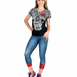 INKnBURN Women's Skull And Rose Tech Shirt, X-Small 12 INKnBURN Women's Skull And Rose Tech Shirt, X-Small -challenge shop uTNE6vZ5gG0l7D8lW9WCFvNQY