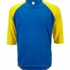World Jerseys Men's MTB Cycling Jersey - Blue/Yellow (L, XL, 2XL)