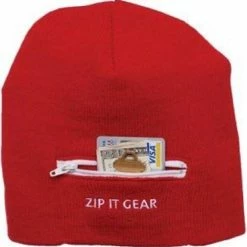 Zip It Gear Beanie Cap With A Zippered Pocket -challenge shop v8Q1sYQtZFKKEz lwnLK2gylw