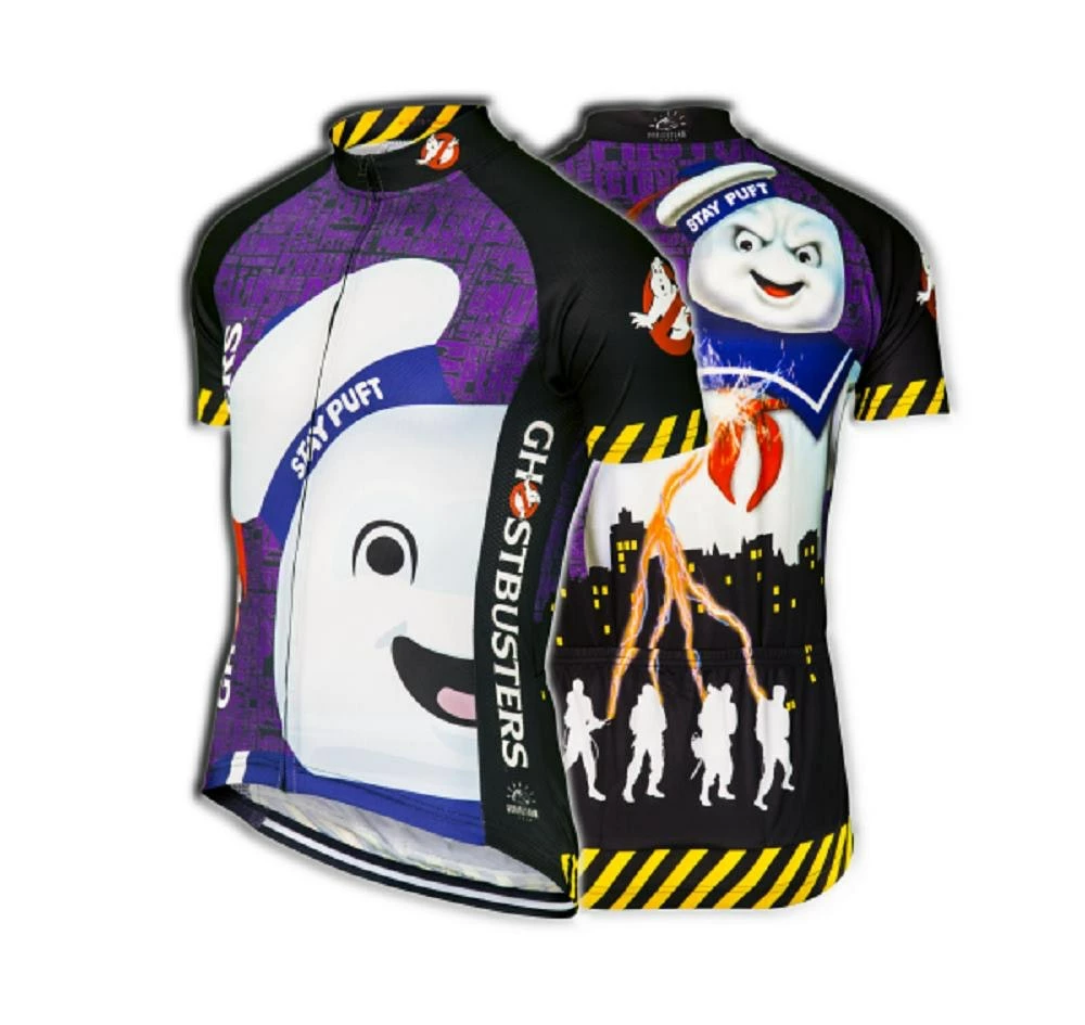 Brainstorm Ghostbusters Stay Puft Men's Cycling Jersey (S, M, L, 3XL) 3 Brainstorm Ghostbusters Stay Puft Men's Cycling Jersey (S, M, L, 3XL)