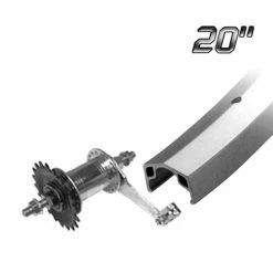 Other Wheel Shop, Alex C1000 Silver/ CF-E10 Coaster 18T, Wheel, Rear, 20'' / 406, Holes: 36, Bolt-on, 110mm, Coaster -challenge shop x1yH5uzDi6FvQQgXLD16ASIhE