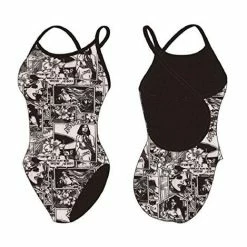 TS Swim Women's Crossback One Piece Swimsuit - Newsprint (24, 34)