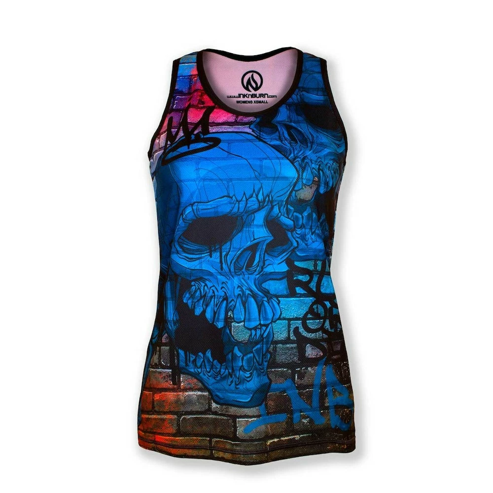 INKnBURN Women's Run Or Die Graffiti Singlet (L, XL) 3 INKnBURN Women's Run Or Die Graffiti Singlet (L, XL)
