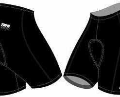 TRI@ Unisex Triathlon Shorts - Black X-Small