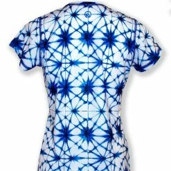 INKnBURN Women's Shibori Tech Shirt (XS, S, M, XL) -challenge shop zV2ARlGEGk1mNx3o1p6ETurf0